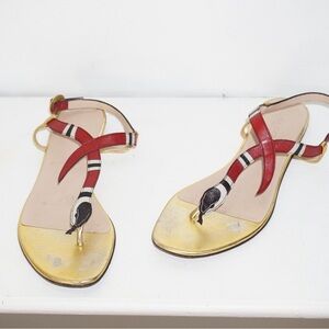 GUCCI SNAKE SANDALS 37.5